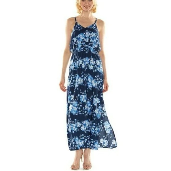 LC Lauren Conrad Floral Maxi Dress (Small) - Picture 1 of 6